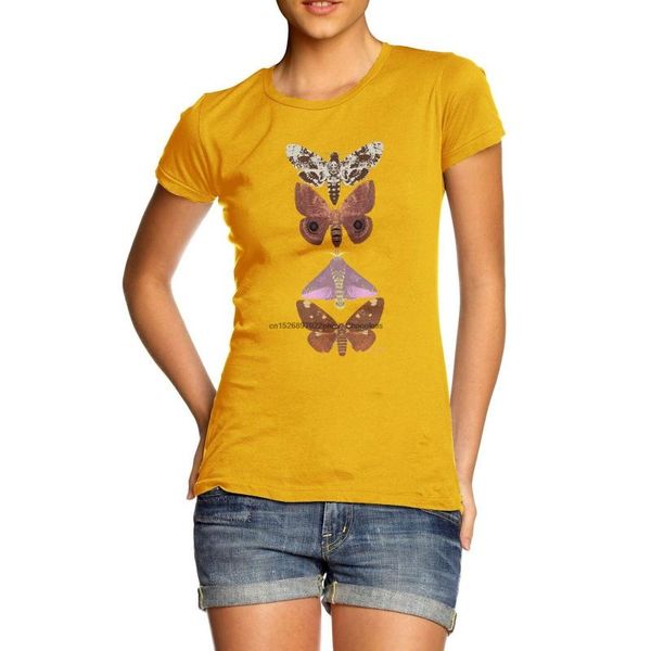 

men's t-shirts twisted envy women's butterflies and moths 100% cotton t-shirt, White;black
