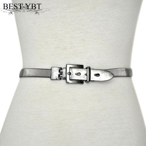 

belts ybt women belt fashon metal casual simple dress decoration trend elastic, Black;brown