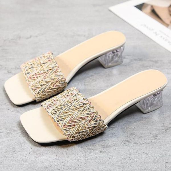 

casual slippers female shoes woman sandalie 2021 open toe outdoor indoor solid slides big size 35-44 zapatillas mujer casa, Black