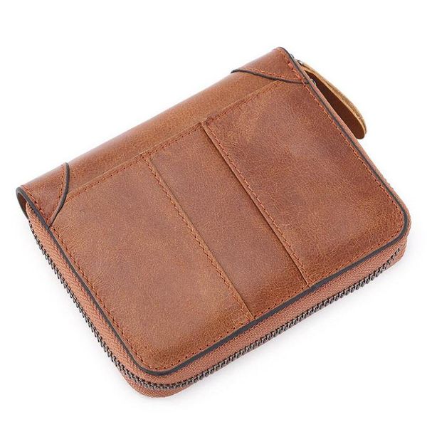 

card holders women's wallet short men coin purse fashion wallets female holder small ladies zipper mini clutch for girl, Brown;gray