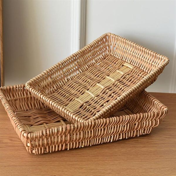 

storage baskets vine box snack bowl display basket woven food container