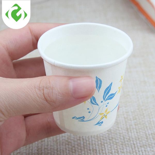 

disposable cups & straws 60ml mini drinking cup commercial tasting party utensils thickened paper wood pulp