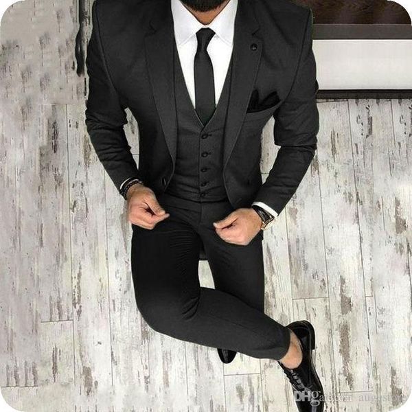 

men's suits & blazers olive green mens for groom tuxedos notched lapel slim fit blazer three piece jacket pants vest man tailor made cl, White;black