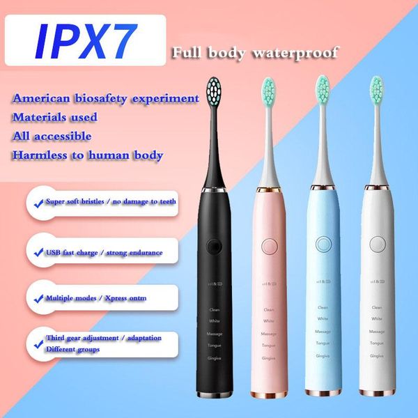 

smart electric toothbrush whitening toothbrush, rechargeable waterproof sonic