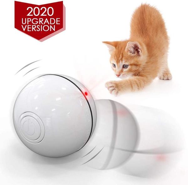 

cat toys unimme smart interactive toy ball, automatic rolling usb rechargeable light toy, 360 degree self rotating ball