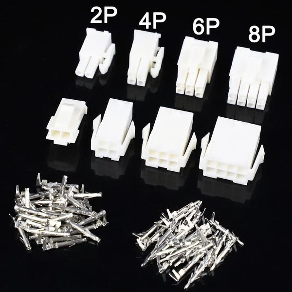 

motorcycle helmets 10set/lot 4.14mm 2/4/6/8 pin automotive 4.14 electrical wire connector male female cable terminal plug kits car