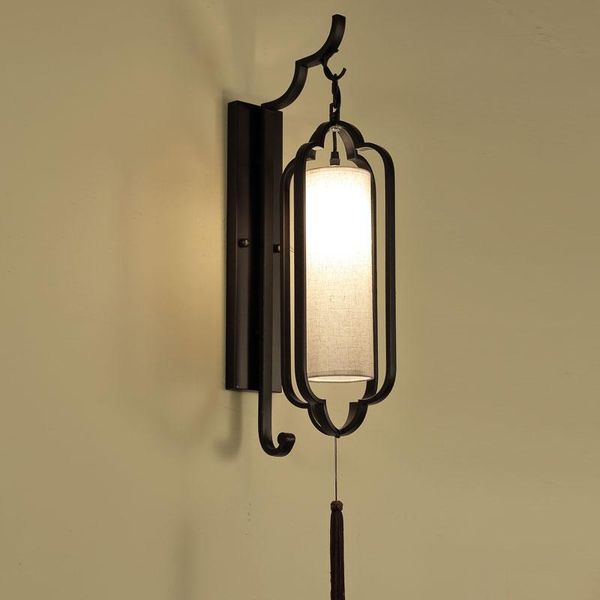 

wall lamps chinese minimalist lamp living room bra modern bedroom store bedside lighting aisle el background sconce fixture