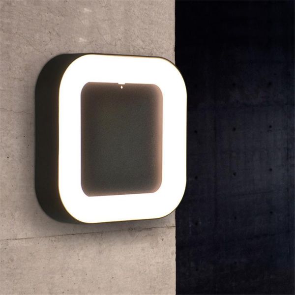 

modern outdoor led wall lamp 12w surface mounted garden balcony sconces waterproof villa porch lights lamps