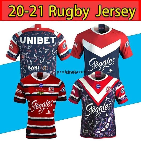 

2021 fashion new sydney rooster jersey australian hero edition mens high-quality rugby jerseys league s-xxxl, Black;gray