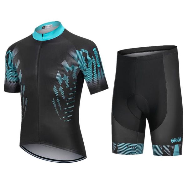 

racing sets 2021 cycling jersey pro team clothing suits mtb clothes shorts set men's road bike ropa ciclismo triathlon, Black;blue