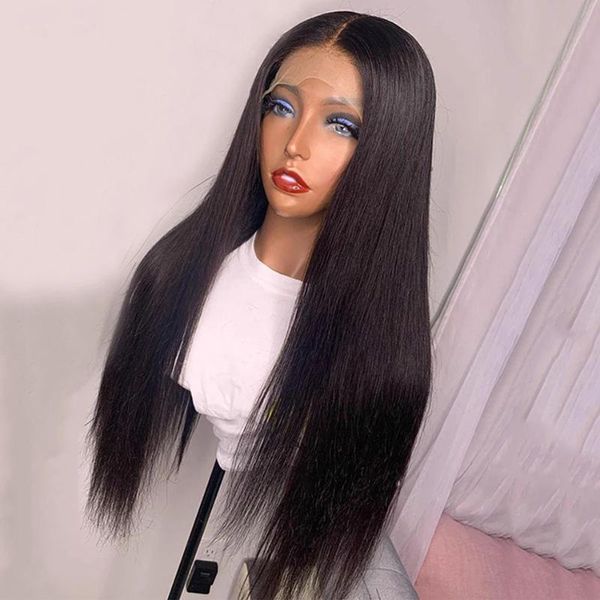 

lace wigs malaysian straight hair t part frontal wig 100% remy human closure bone for women, Black;brown
