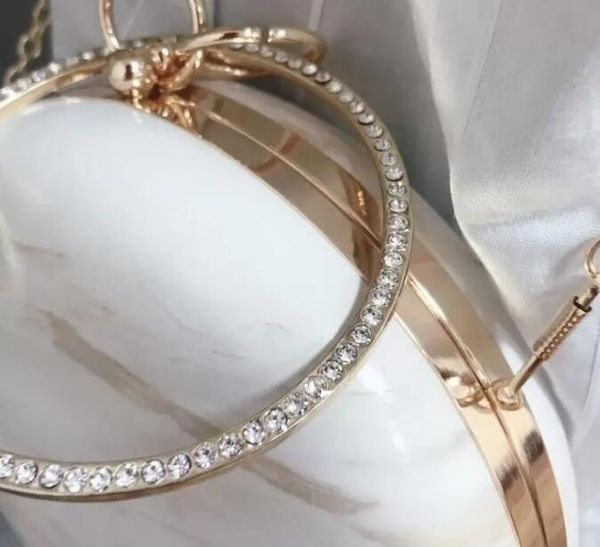 

hbp golden diamond clutch evening bags chic pearl round shoulder bags for women 2020 new luxury handbags wedding party clutch purse 56420