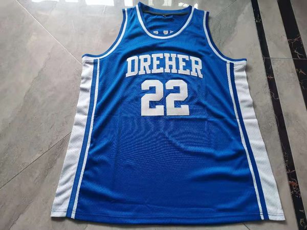 Редкая баскетбольная майка для мужчин, молодежи, женщин, винтажная Alex English 22, Dreher High School Blue Devils, размер S-5XL, любое имя или номер на заказ