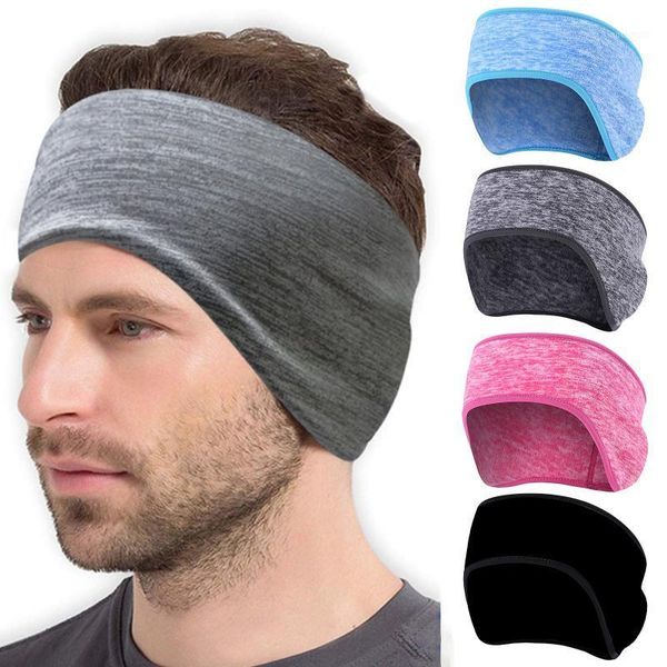 

berets fleece headband winter outdoors sports ear warmers polar muffs covers running sport sweatband earmuffs unisex, Blue;gray