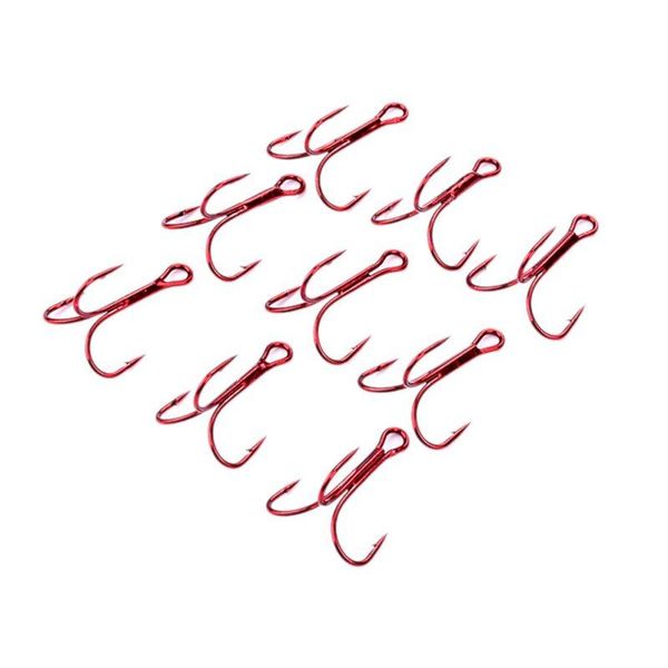 

50pcs/box baitholder fishing hooks tackle 2#-10# high qulity treble fish