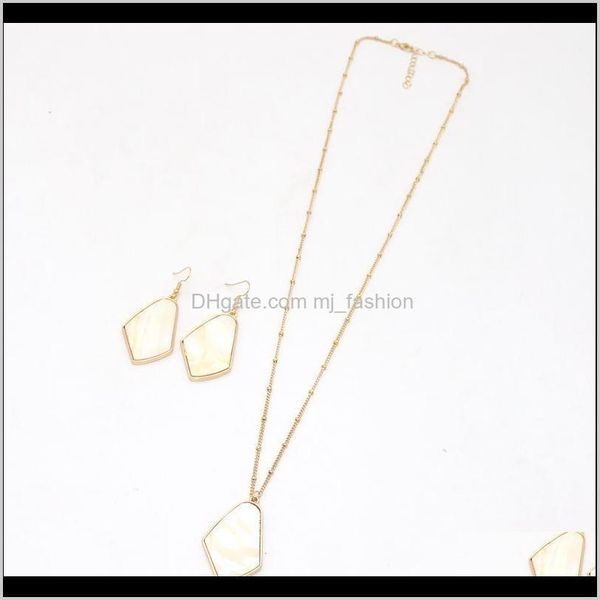 

necklaces & pendants jewelry white shell geometric cute pendant necklac sweet necklace ps0779 drop delivery 2021 a3ijc, Silver