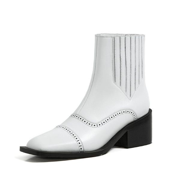 

boots sklfgxzy women genuine leather female black restoring ancient ways short women's shoes