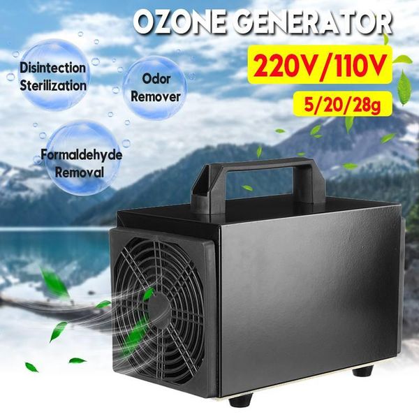 

220v/110v ozone generator air purifiers 5/20/28g ozonator ozonizer with timing home office car purify deodorizer