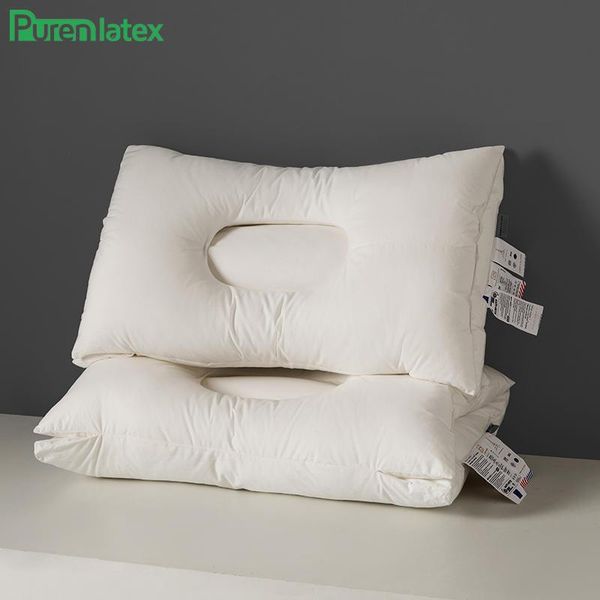 

pillow purenlatex 42x68cm neck first grade pure cotton bedding comfortable fine-fibres fabric el standard size