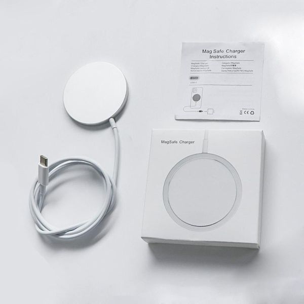 

magsafe wireless charger for iphone 12 13 pro max mini 15w magnetic back adsorption magsafing phone quick fast chargers