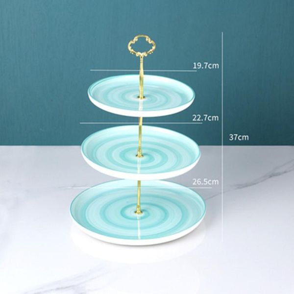 

english afternoon plates ceramic multilayer fruit plate metal pole snack tray disc stand bread dishes &