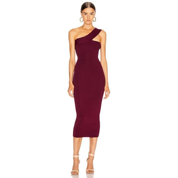

casual dresses celebrity bandage elegant off shoulder woman tight bodycon vintage vestios night club party hpcs, Black;gray