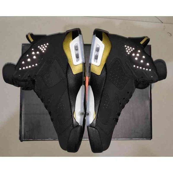 

(with box) 6 dmp basketball shoes men black metallic gold defining moments sneaker{category}