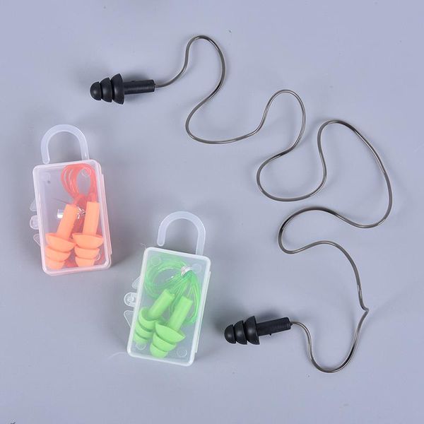 

waterproof silicone ear plugs sleep noise prevention earplugs reduction nose clip