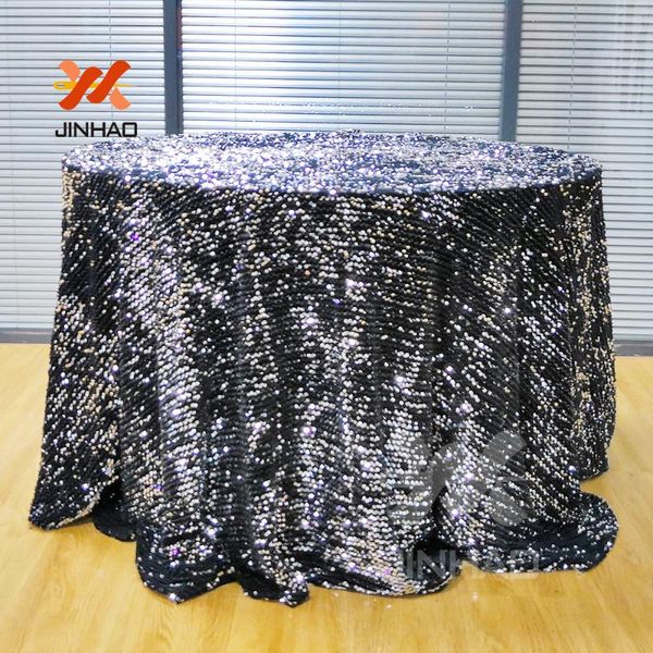 

table cloth 100% flannelette of 120 round sequin tablecloth for wedding
