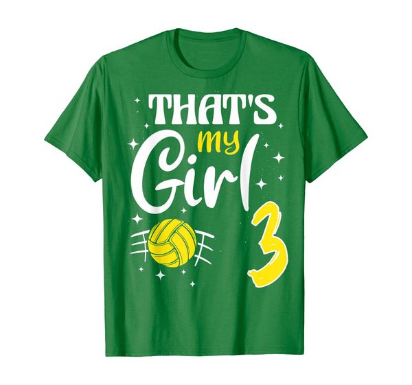 

that's my girl volleyball 3 t-shirt, White;black