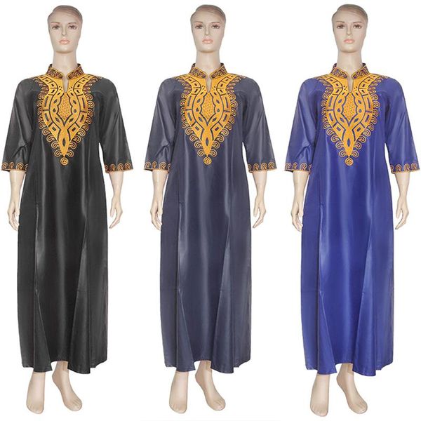 

ethnic clothing african long dress women dashiki gold embroidery large size 3xl 4xl maxi female clothes blue robe vestido s2913, Red