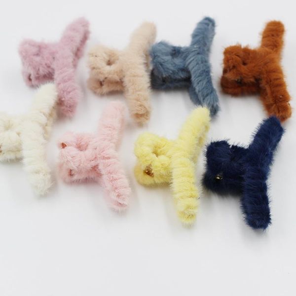 

hair clips & barrettes plush hairpin ins wind korean fashion personality autumn and winter models ladies street 855, Golden;silver