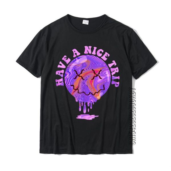 

men's t-shirts have a nice trip funny acid magic mushrooms t-shirt europe tshirts dominant t shirt cotton men normal, White;black