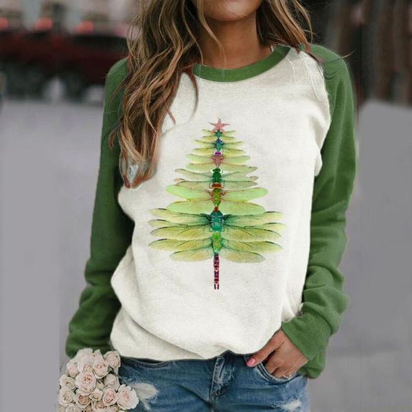 

women casual print long sleeve sweatshirt women's hoodies & sweatshirts, Black