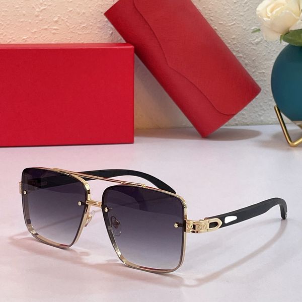 

designer 2021 new business card ca metal wooden leg outdoor driving personality sunglasses matching box, White;black