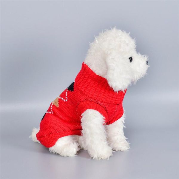 

dog apparel pet cat winter warm sweater pets dogs costume turtleneck for small large coat animale domestico @5