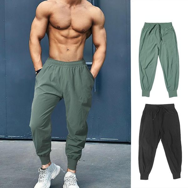 

running pants mens joggers summer fashion sweatpants streetwear fitness tracksuit jogging men gym clothing muscle sports trousers, Black;blue