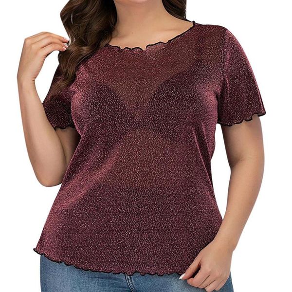 

women's t-shirt ostrich women plus size solid color loose o-neck short sleeved fashion comfortable ladies, White