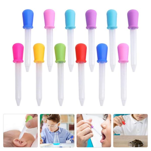 

storage bottles & jars 12pcs convenient feeding dropper droppers portable silicone