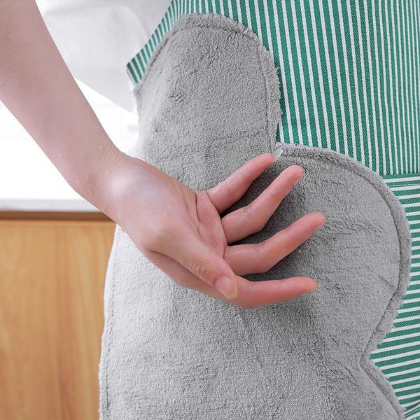 

aprons household hand wipe waterproof apron men's fashion cute oil-proof overalls