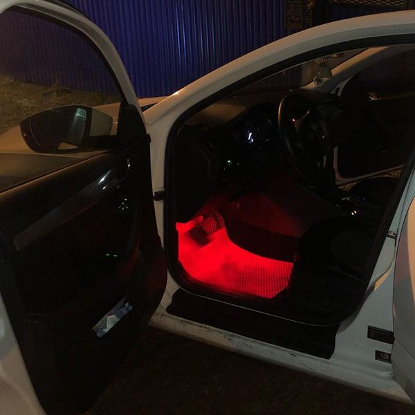 

car interior usb environment light vehicle foot sole emergency plug wireless remote control rgb ambient interior&external lights