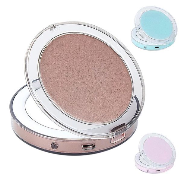 

compact mirrors vanity mirror with led light small portable pocket lighting for handbags and travel