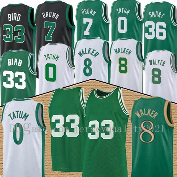 

basketball jerseys kemba 8 walker jayson 0 tatum mens larry 33 bird youth kids jaylen 7 brown mesh retro marcus 36 smart 20 hayward jerseys, Black;red