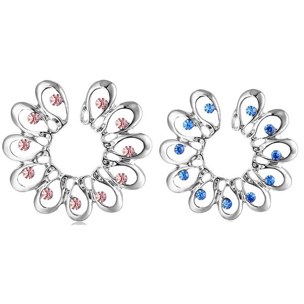 

d0584 nipple ring mix colros, Silver