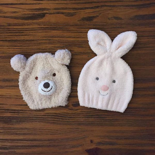 

caps & hats japan knitting wool thread bear pattern gp lovely hat with ear pique warm born accessories baby girl boy, Yellow