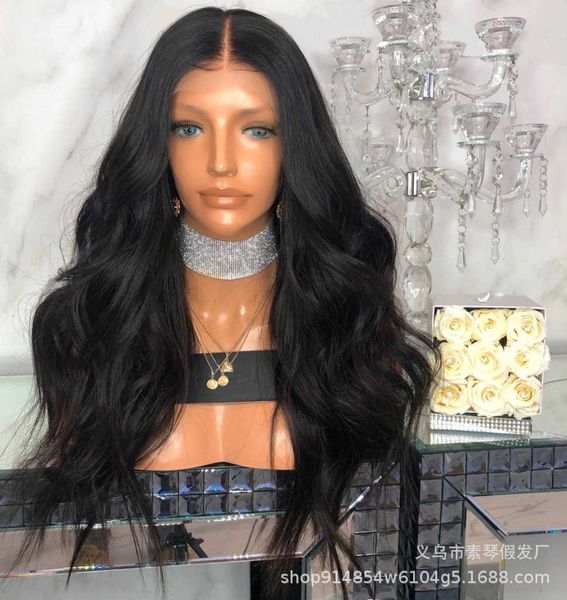 

black women's long curly rose net wig set