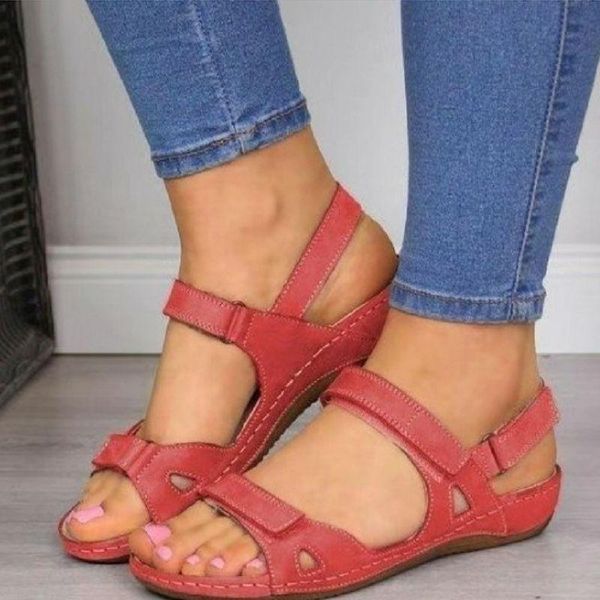 

summer sandals women design non slip comfortable beach shoes plat fashion breathable brown color ladies, Black