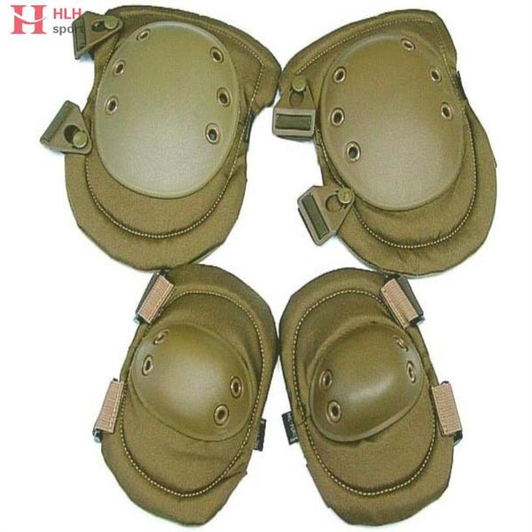 

elbow & knee pads grade eva upgrade edition adjustable tactical combat sport protector pad, Black;gray