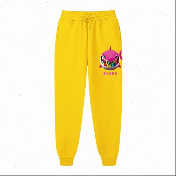 

6ix9ine gooba womens pants hiphop streetwear velvet warm soft trousers men women shark drop good quality, Black;white