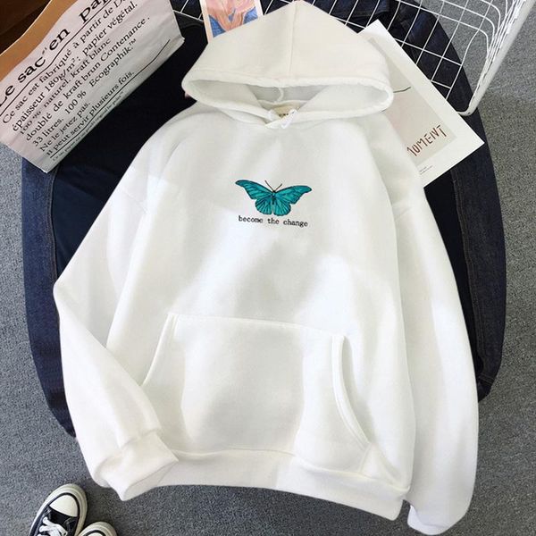 

women's hoodies & sweatshirts fashion harajuku autumn women flower cartoon printed loose korean hooded sweatshirt streetwear long sleev, Black